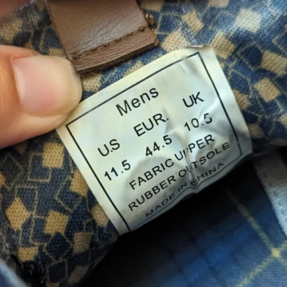 Ben Sherman Bristol Chukka Denim &‎ Canvas Midtop Sneakers Blue Two Tone 11.5